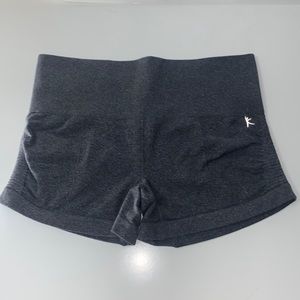 Dark Gray Fitted Athletic Shorts